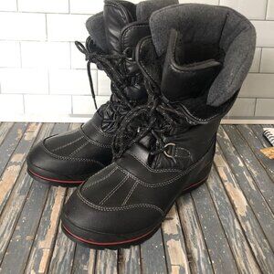 Bass Women Bass-Hilly Black Waterproof Warm Boots 4305-001 Size 8M